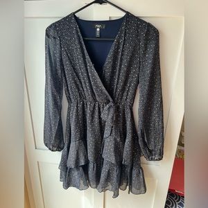 Aqua Girls' Long Sleeve Metallic Dot Dress, 100% Bloomingdale’s Exclusive